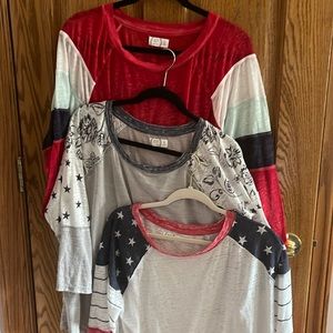 Maurices 24/7 XXL burnout T-shirts. Total of 3.